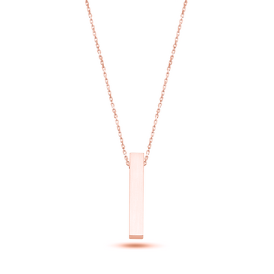 Ketting 'bar' met naam gravure (Zilver)