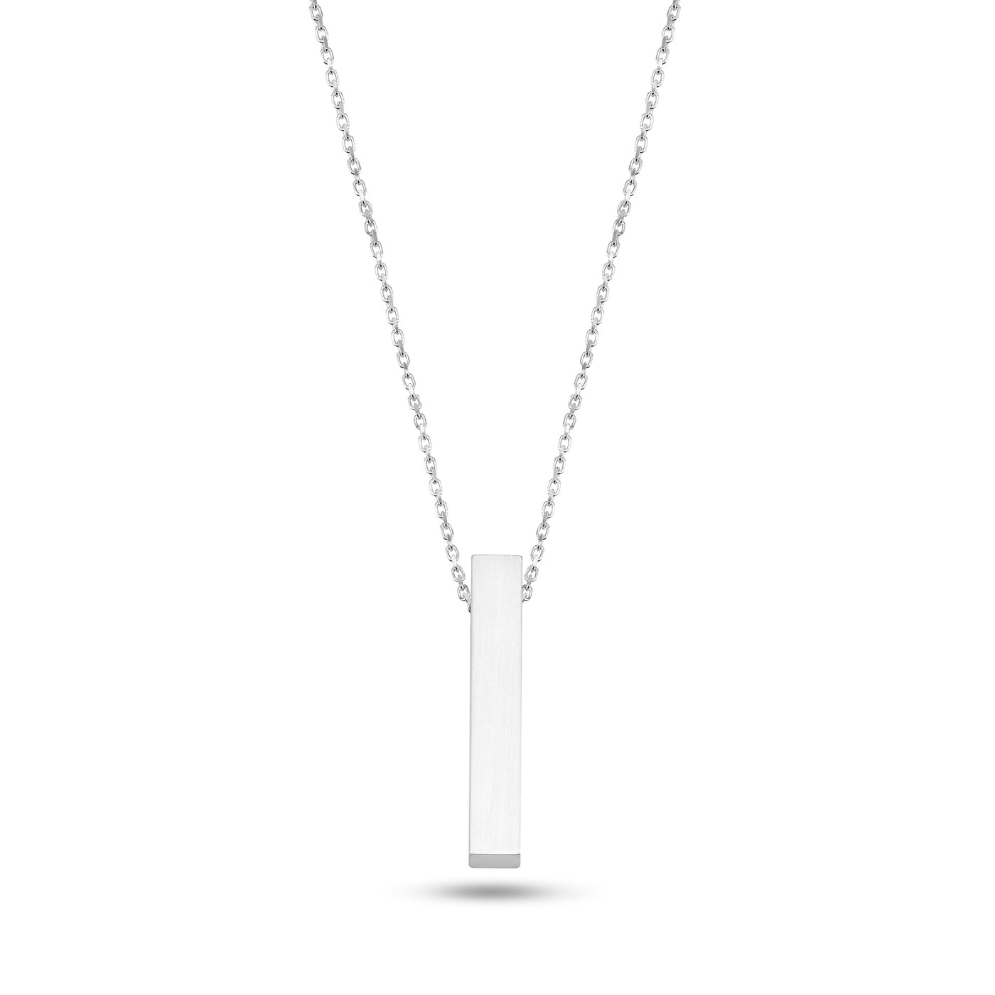 Ketting 'bar' met naam gravure (Zilver)