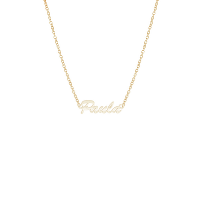 Collar con nombre "Handwriting" (Plata)