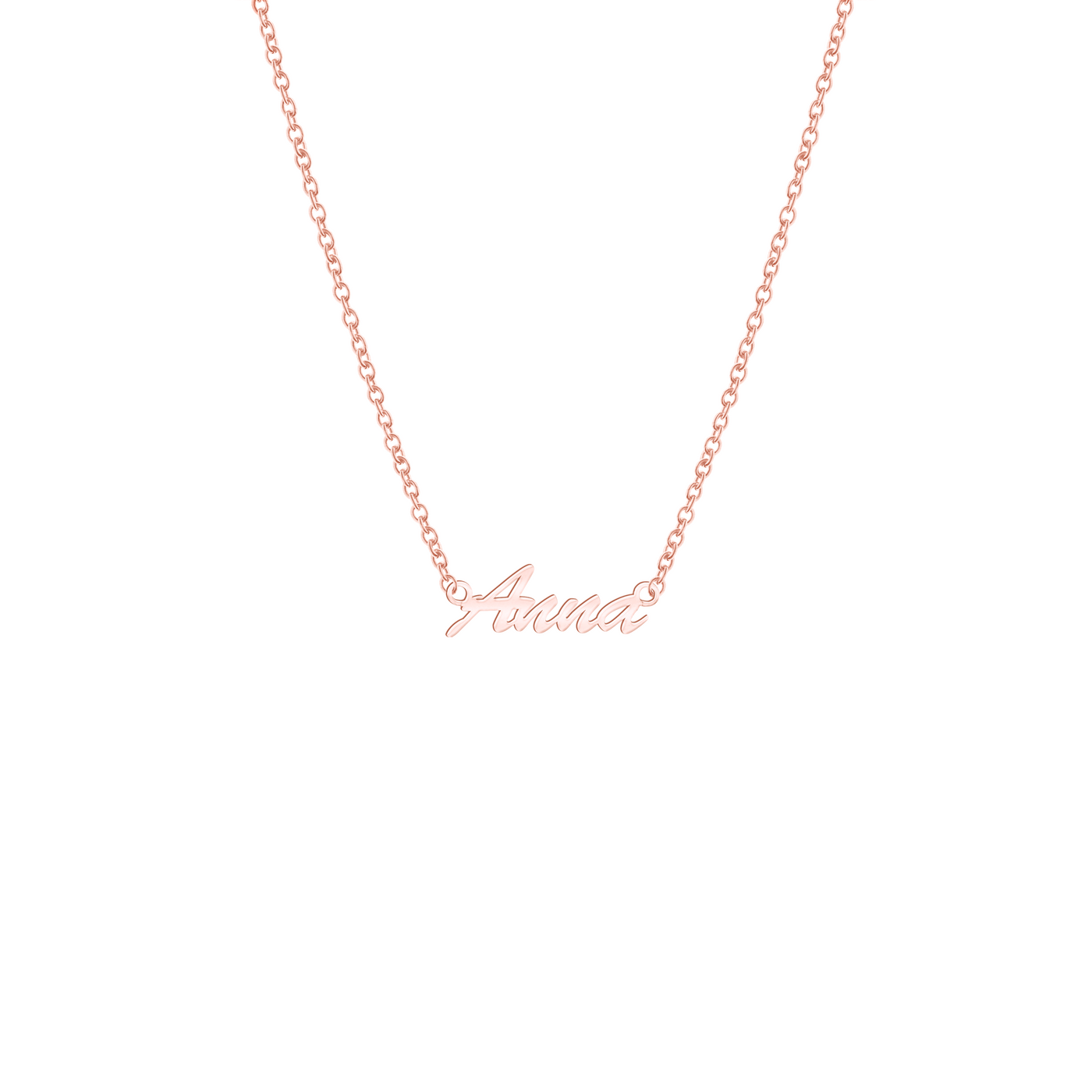 Collar con nombre "Handwriting" (Plata)