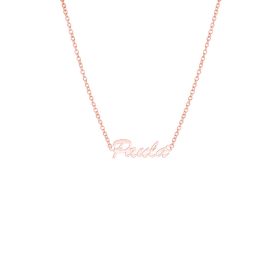 Collar con nombre "Handwriting" (Plata)