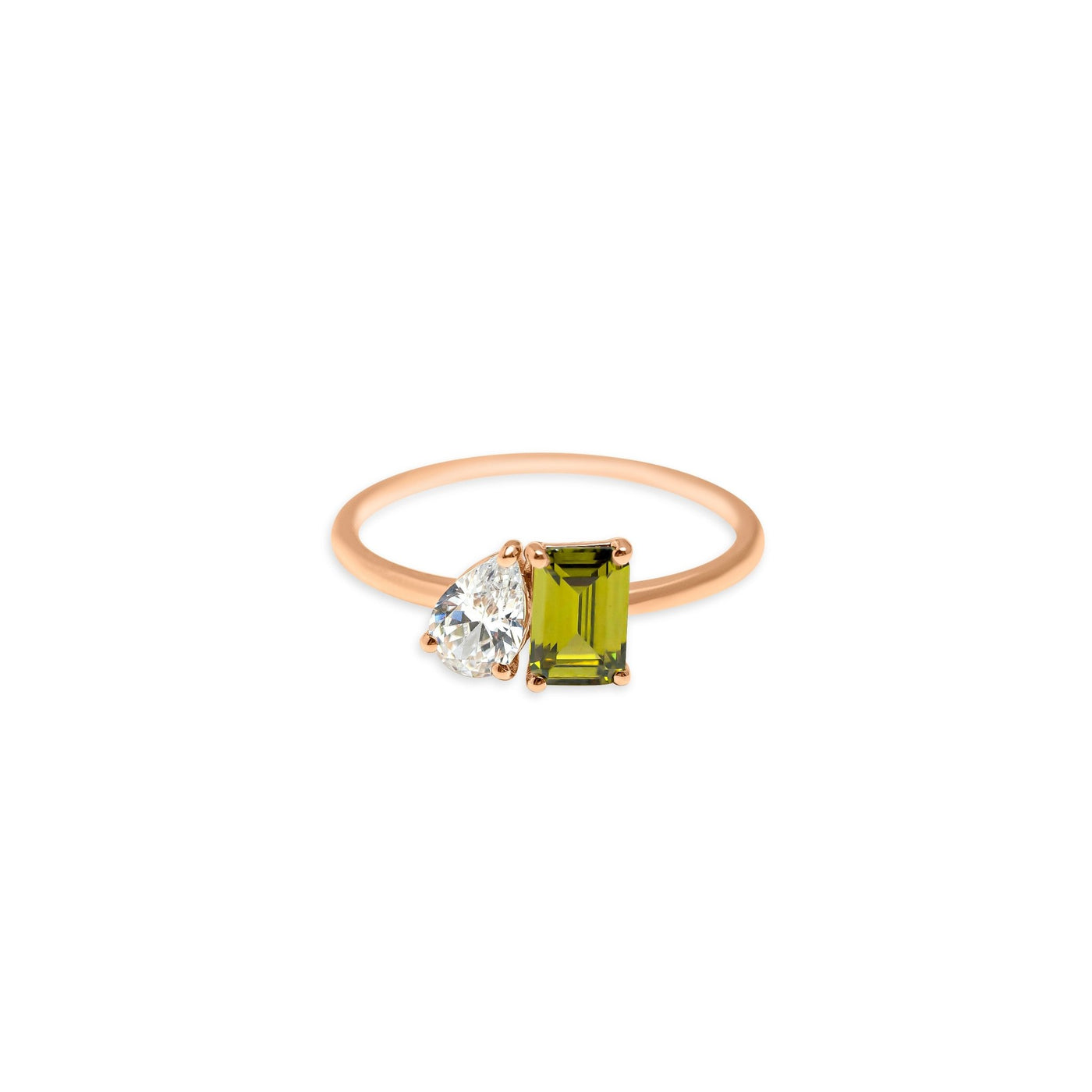 Toi-et-moi birthstone ring - Olivia for Kids